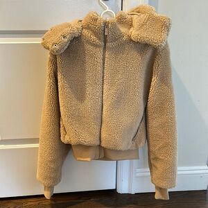 Cozy Tan Sherpa Jacket